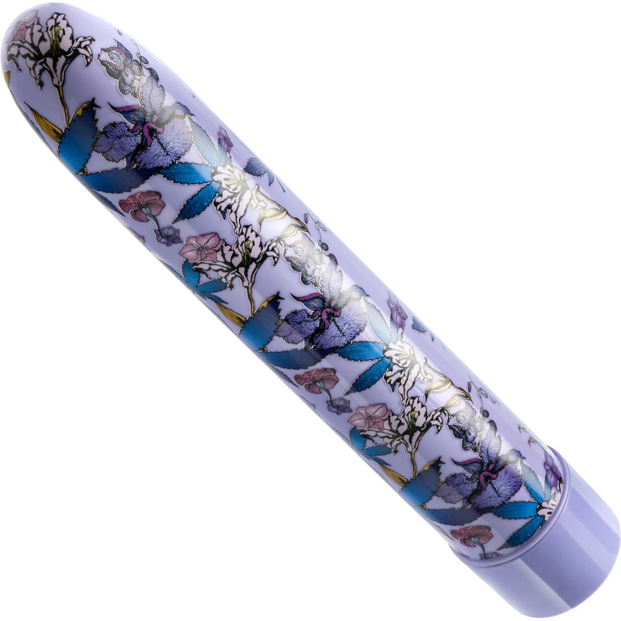 Limited Addiction Floradelic Rechargeable Waterproof Slimline Vibrator By Blush - Purple - Image 2