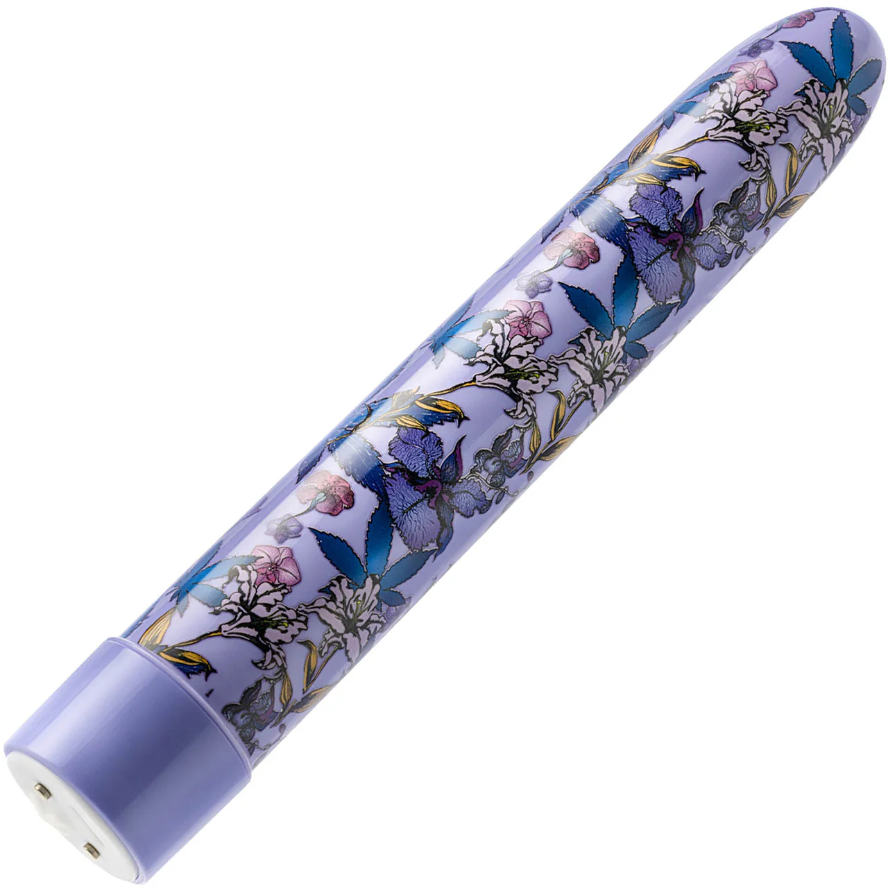 Limited Addiction Floradelic Rechargeable Waterproof Slimline Vibrator By Blush - Purple - Image 3