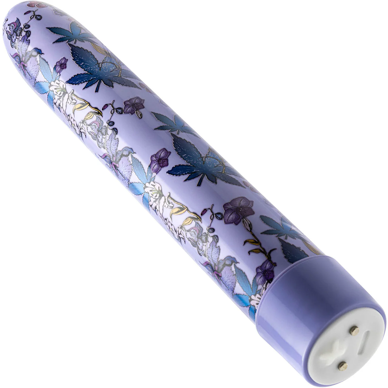 Limited Addiction Floradelic Rechargeable Waterproof Slimline Vibrator By Blush - Purple - Image 4