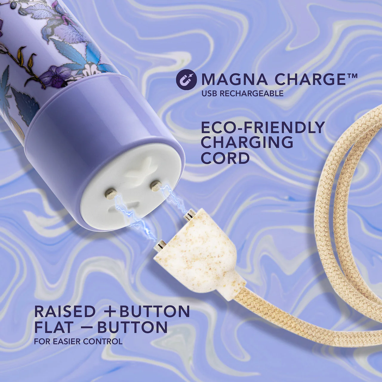 Limited Addiction Floradelic Rechargeable Waterproof Slimline Vibrator By Blush - Purple - Image 9
