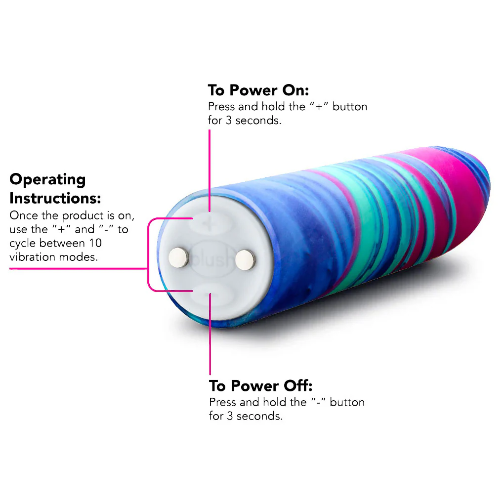 Limited Addiction Sublime Rechargeable Waterproof Power Vibe By Blush - Alexandrite - Image 7