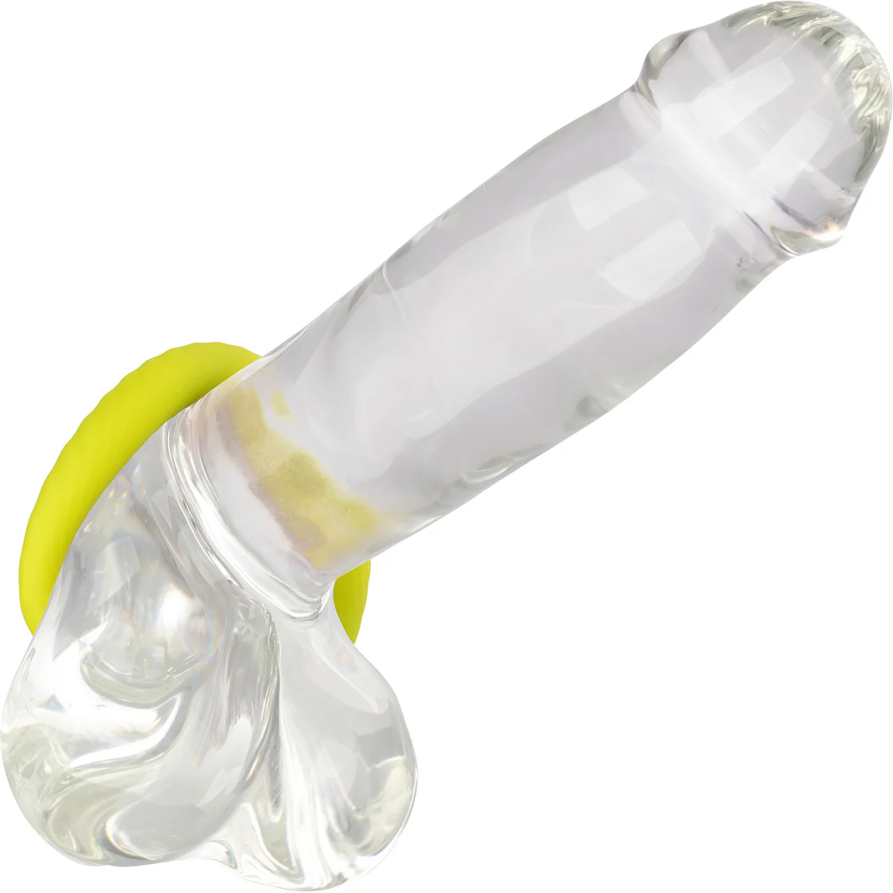 Link Up Ultra-Soft Edge Silicone Cock Ring By CalExotics - Yellow - Image 4