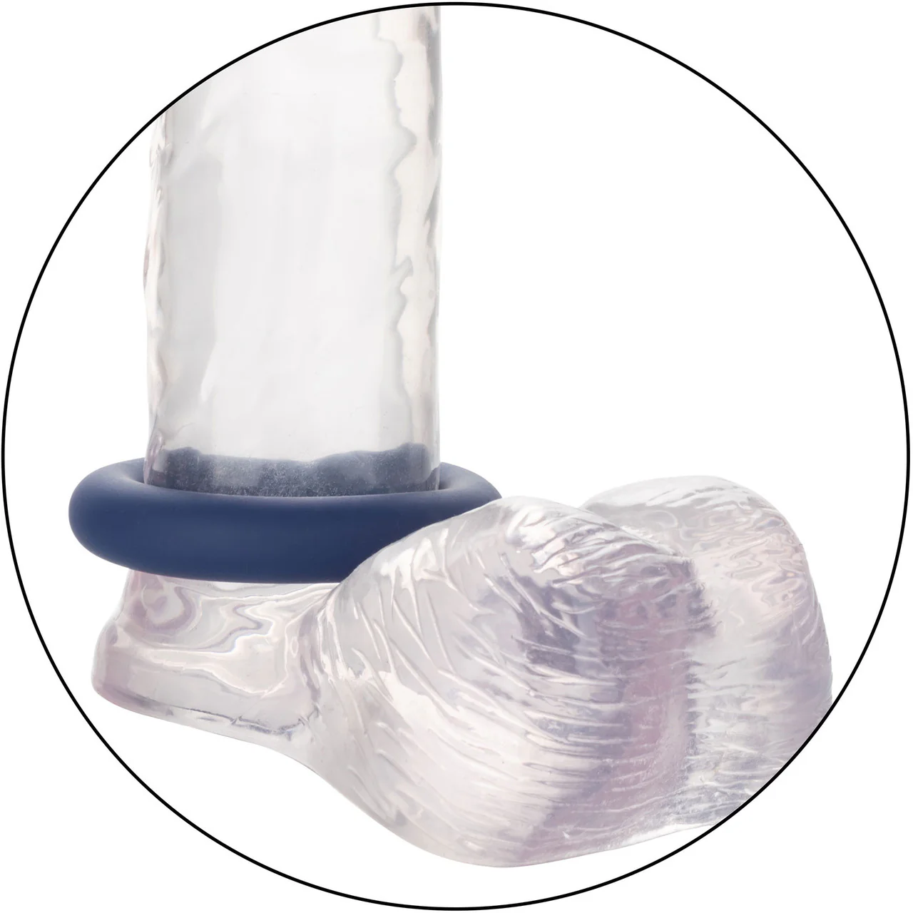 Link Up Ultra Soft Elite Silicone Cock Rings Set (Set of 3) By CalExotics - Blue - Image 6