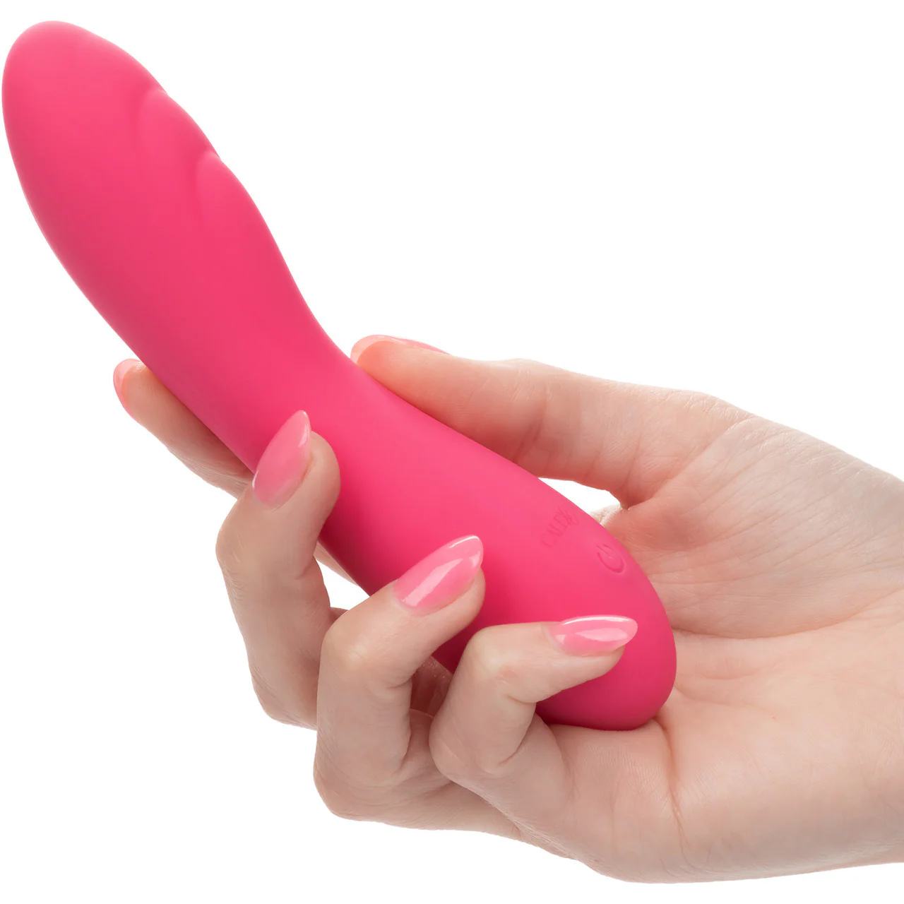 Liquid Silicone Pixies Ripple Rechargeable Waterproof Vibrator By CalExotics - Pink - Image 2