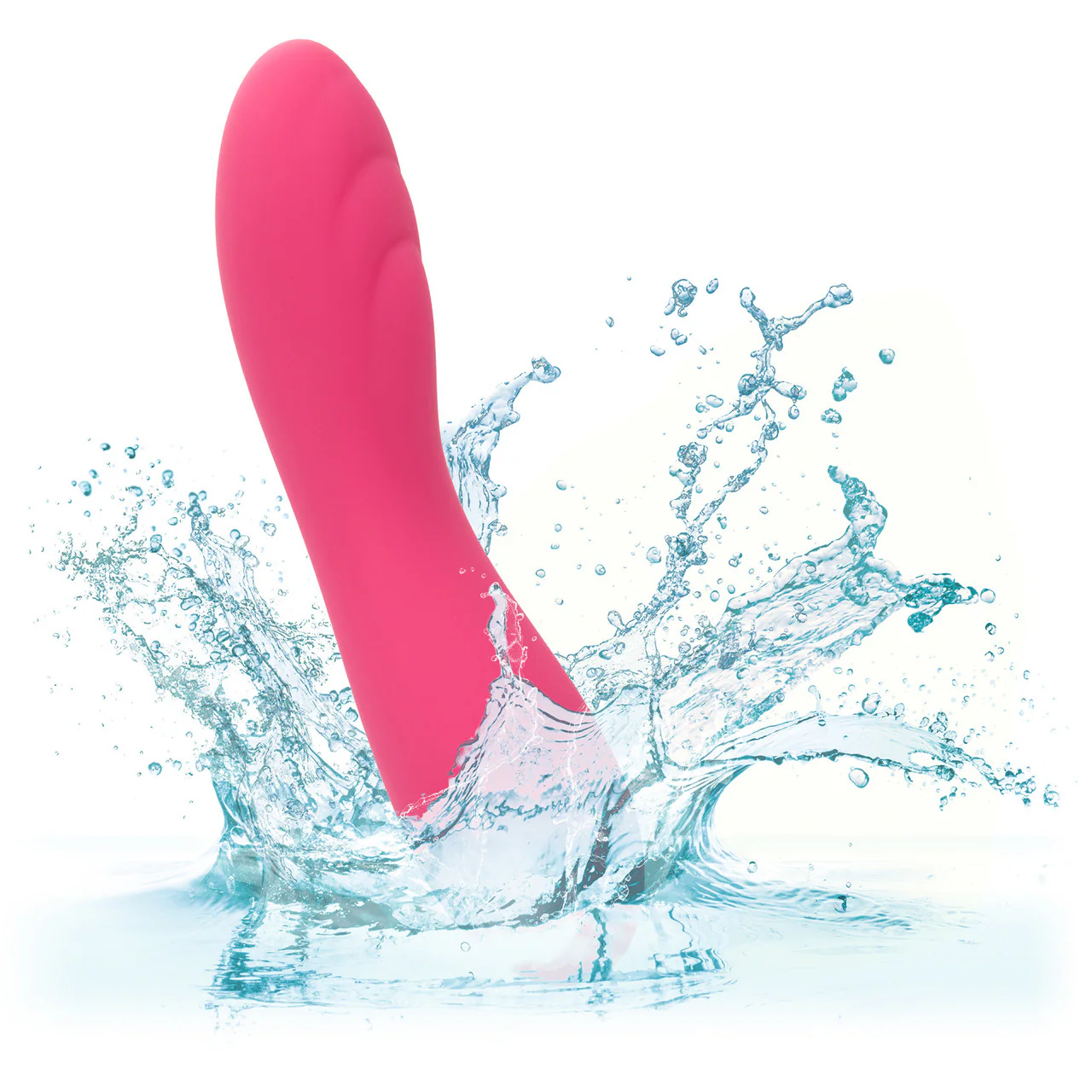 Liquid Silicone Pixies Ripple Rechargeable Waterproof Vibrator By CalExotics - Pink - Image 8