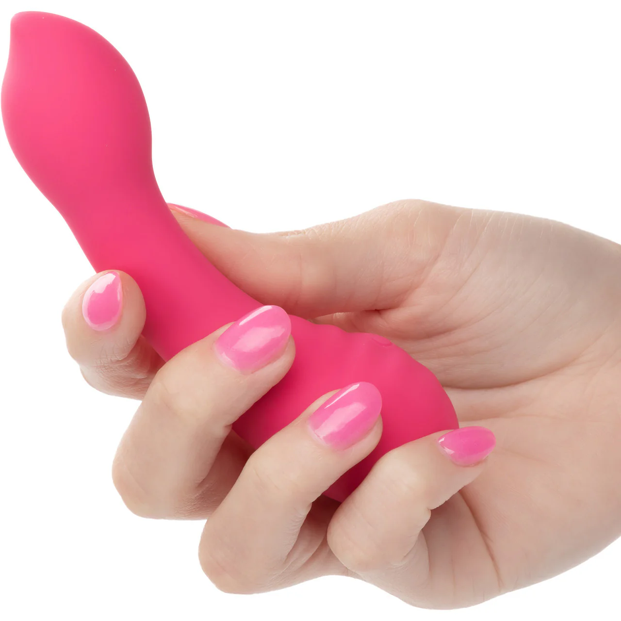 Liquid Silicone Pixies Teaser Rechargeable Waterproof Vibrator By CalExotics - Pink - Image 2