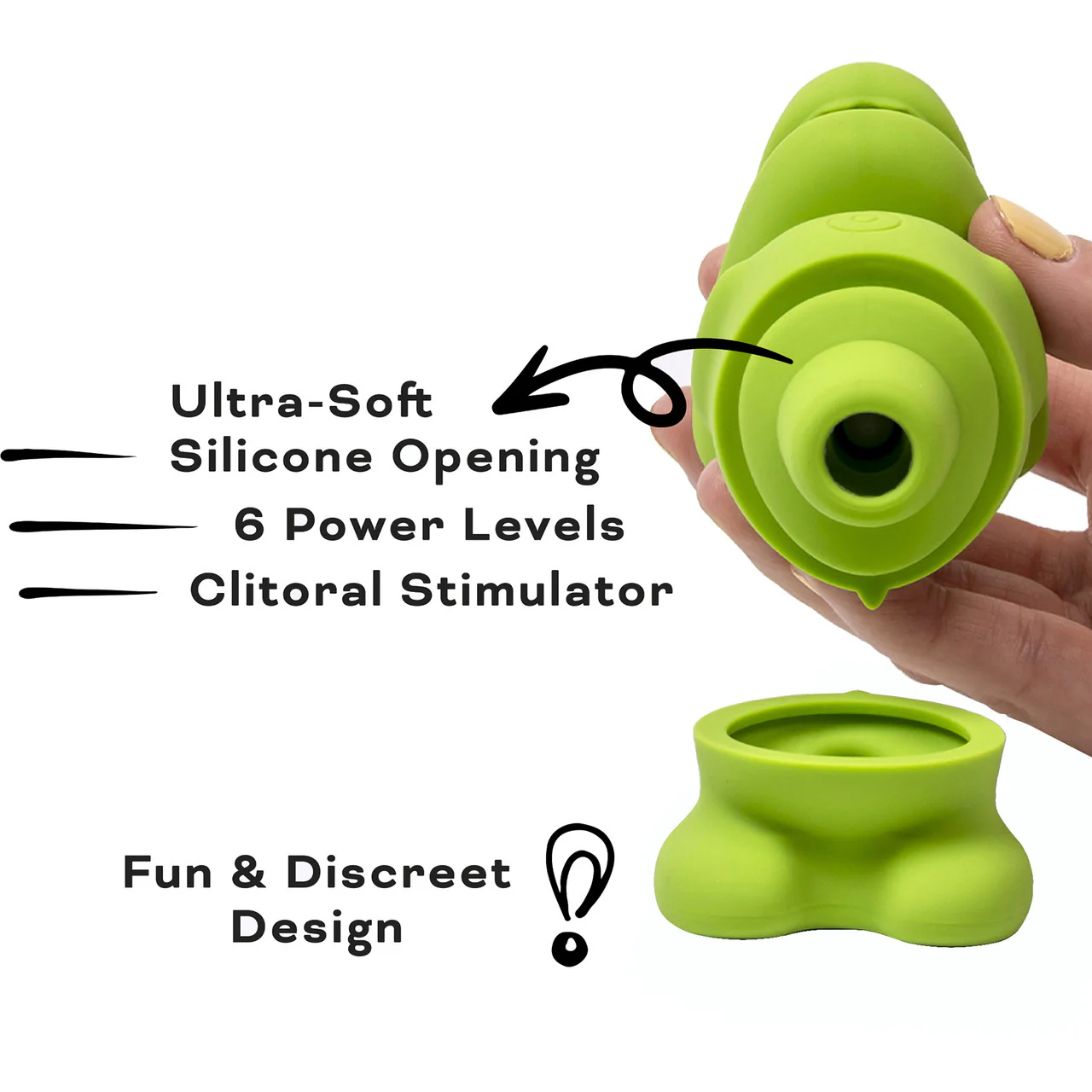 Little GOO The Suck-o-Saurus Silicone Rechargeable Clitoral Pressure Wave Stimulator - Image 8