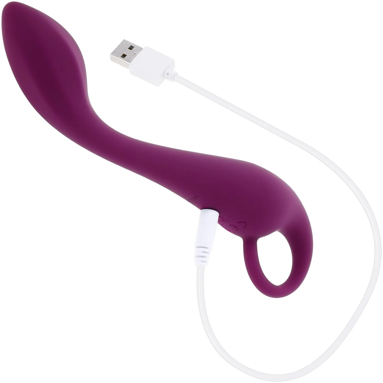 Lochness G Rechargeable Waterproof Silicone G-Spot Vibrator By Evolved Novelties - Purple - Image 11