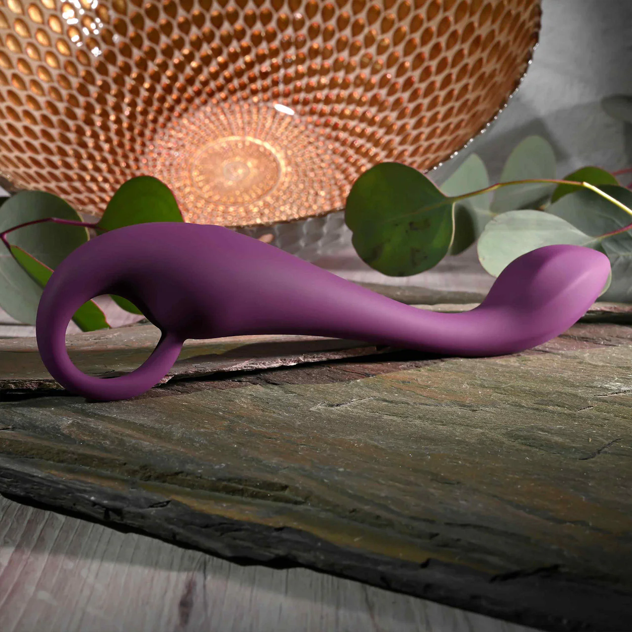 Lochness G Rechargeable Waterproof Silicone G-Spot Vibrator By Evolved Novelties - Purple - Image 2