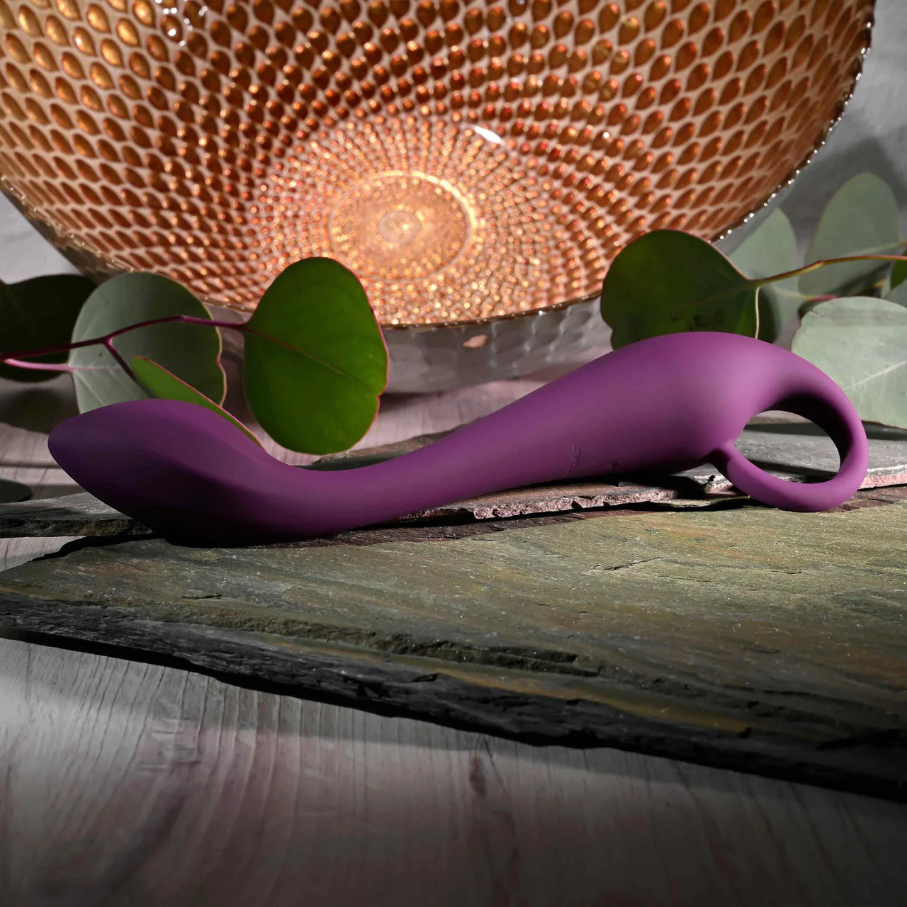 Lochness G Rechargeable Waterproof Silicone G-Spot Vibrator By Evolved Novelties - Purple - Image 4
