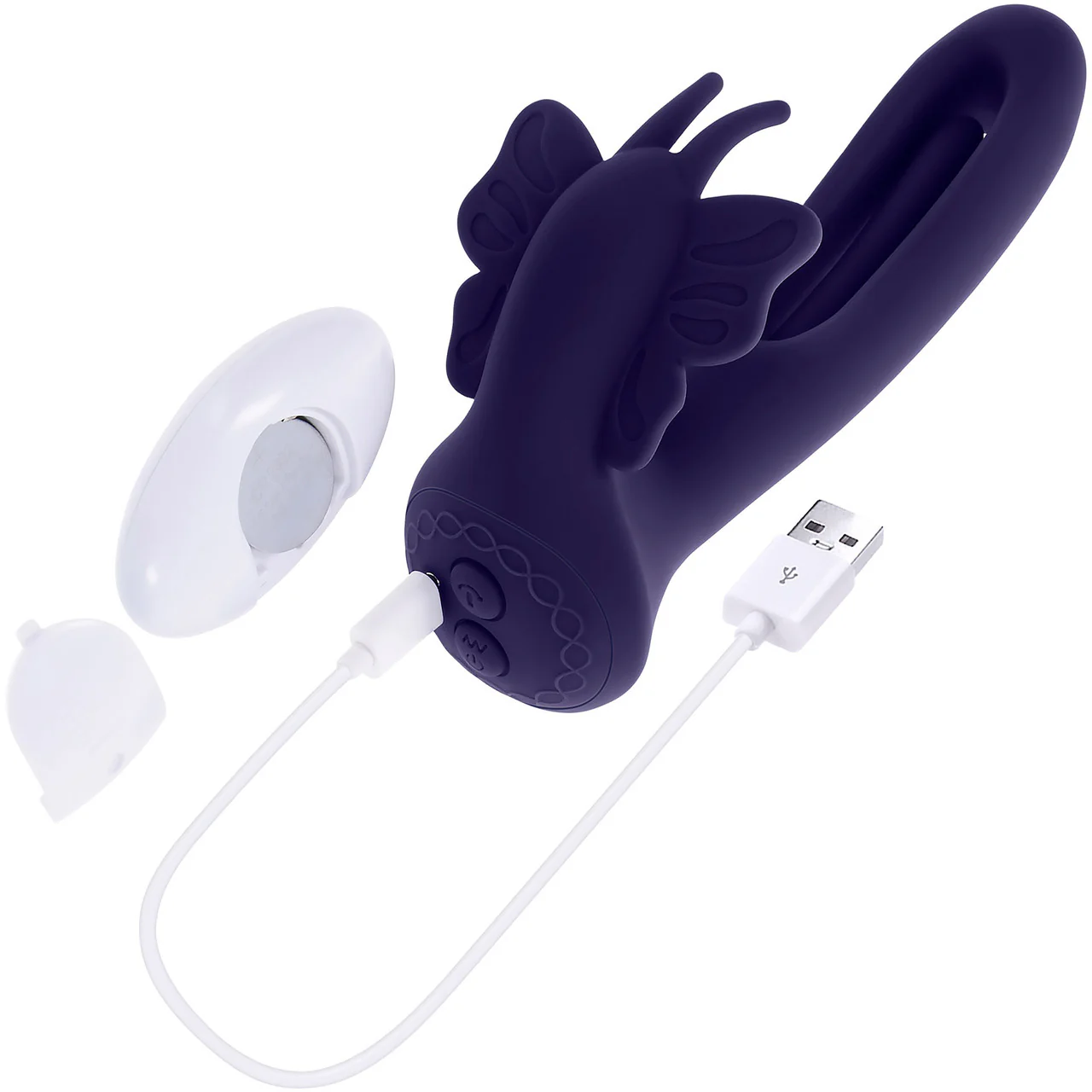 Lord Of The Wings Dual Stimulation Vibrator With Flapping Shaft & Remote By Evolved Novelties - Image 9