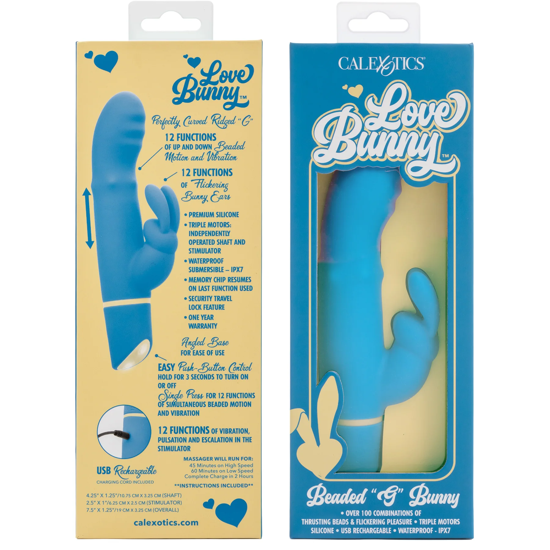 Love Bunny™ Beaded "G" Bunny Silicone Beaded Motion G-Spot Rabbit Vibrator - Image 8