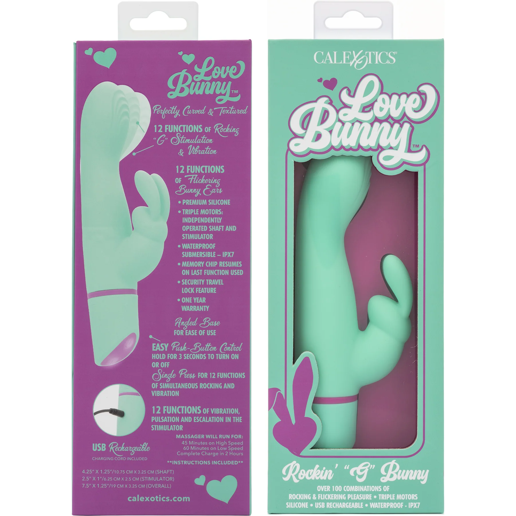 Love Bunny™ Rockin" "G" Bunny Silicone Rocking Motion G-Spot Rabbit Vibrator - Image 8