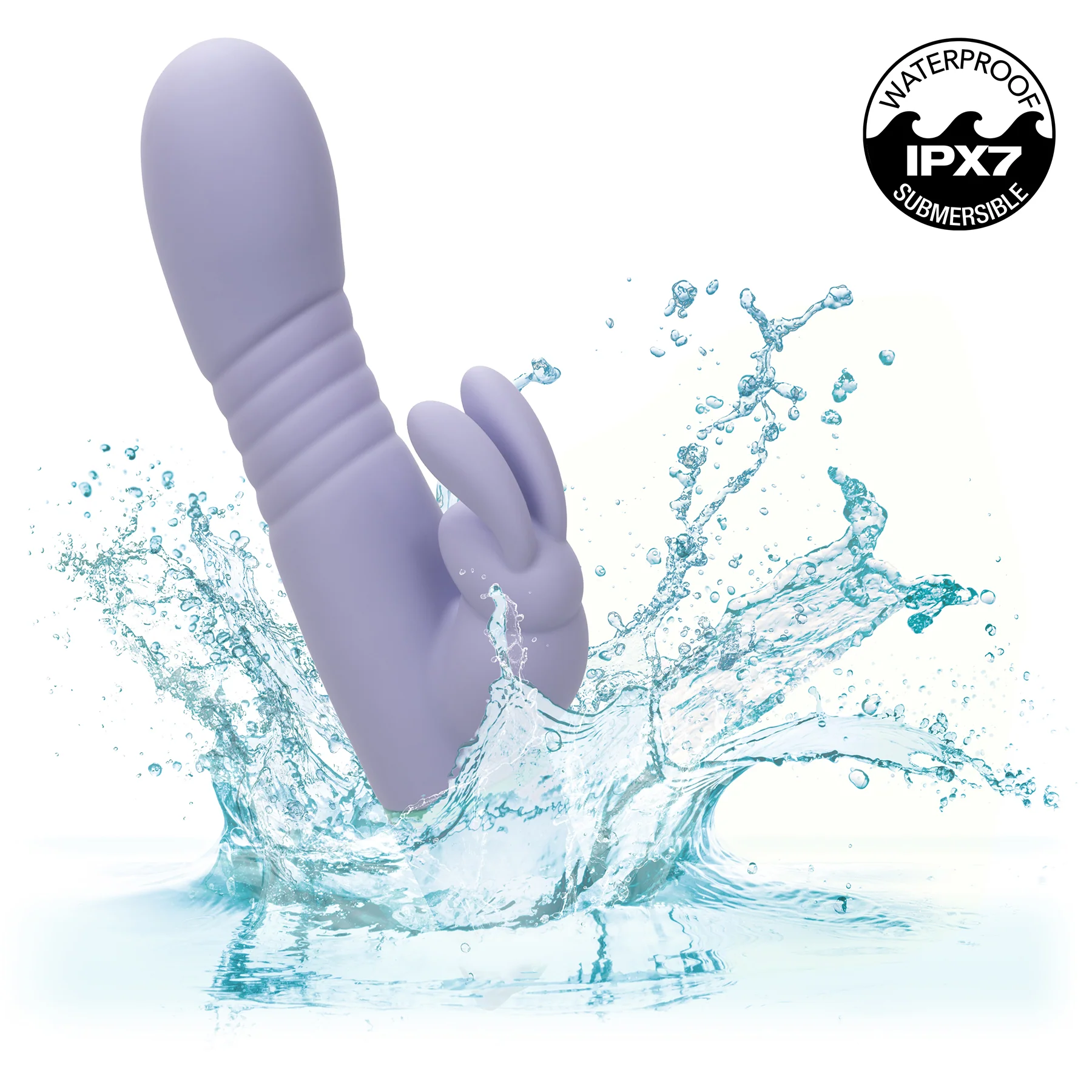 Love Bunny Thrusting Bunny Rechargeable Silicone Rabbit Style Vibrator - Image 2