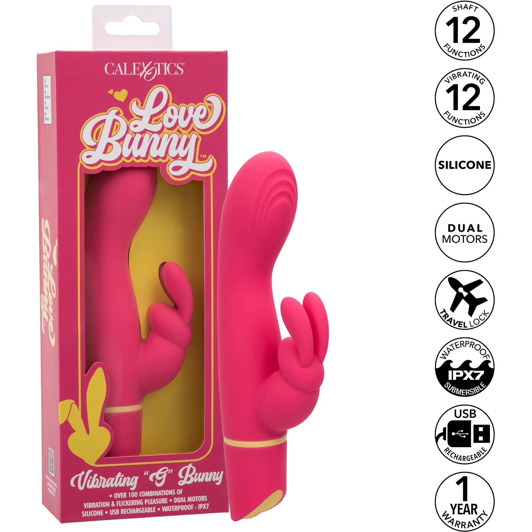 Love Bunny Vibrating G Bunny Rechargeable Silicone Rabbit Style Vibrator - Image 8