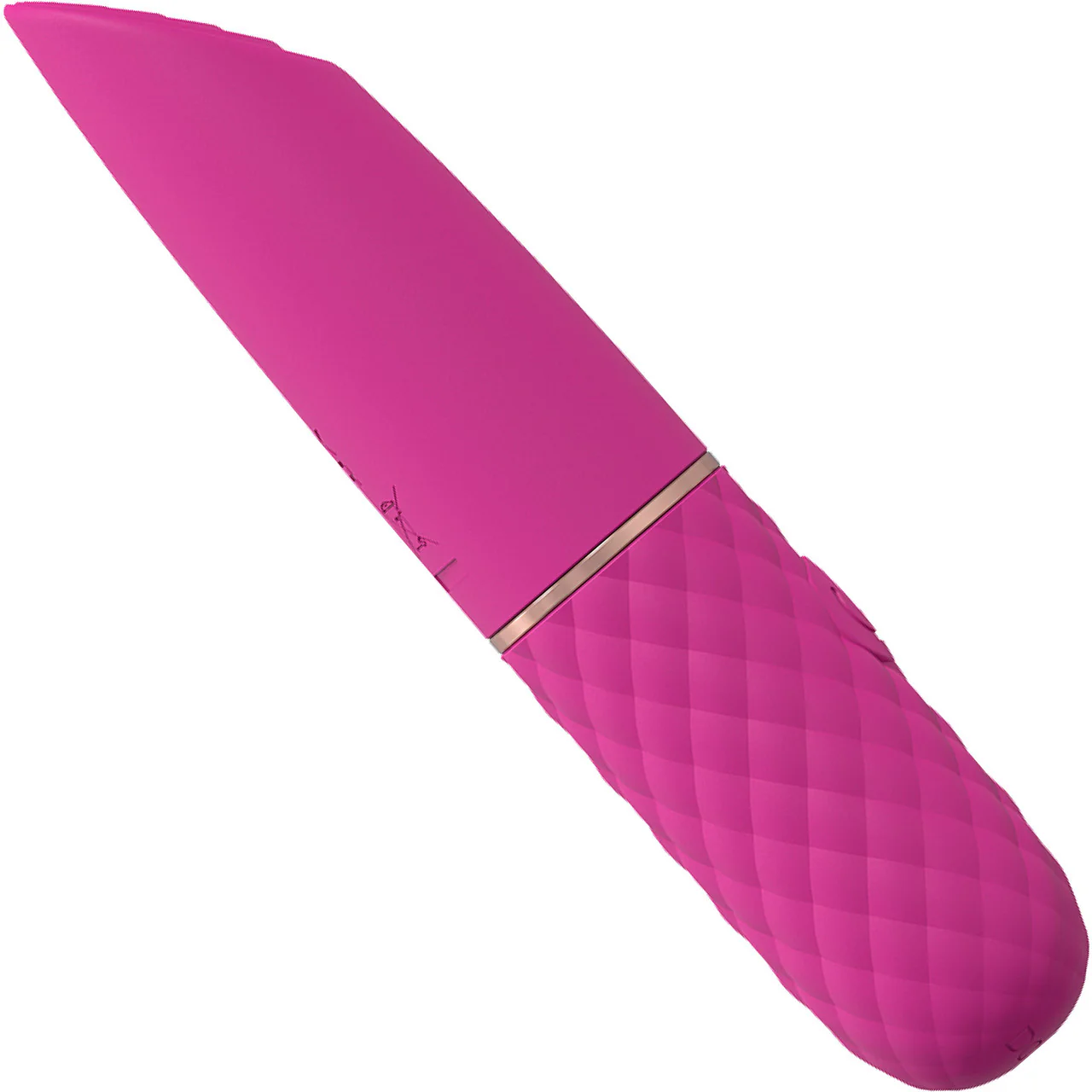 Loveline Beso Rechargeable Waterproof Silicone Textured Mini Lipstick Vibrator - Pink - Image 2