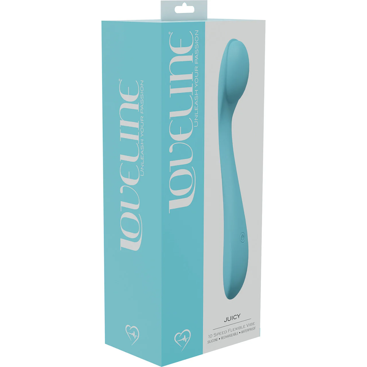 Loveline Juicy Rechargeable Waterproof Silicone Flexible G-Spot Vibrator - Blue - Image 4