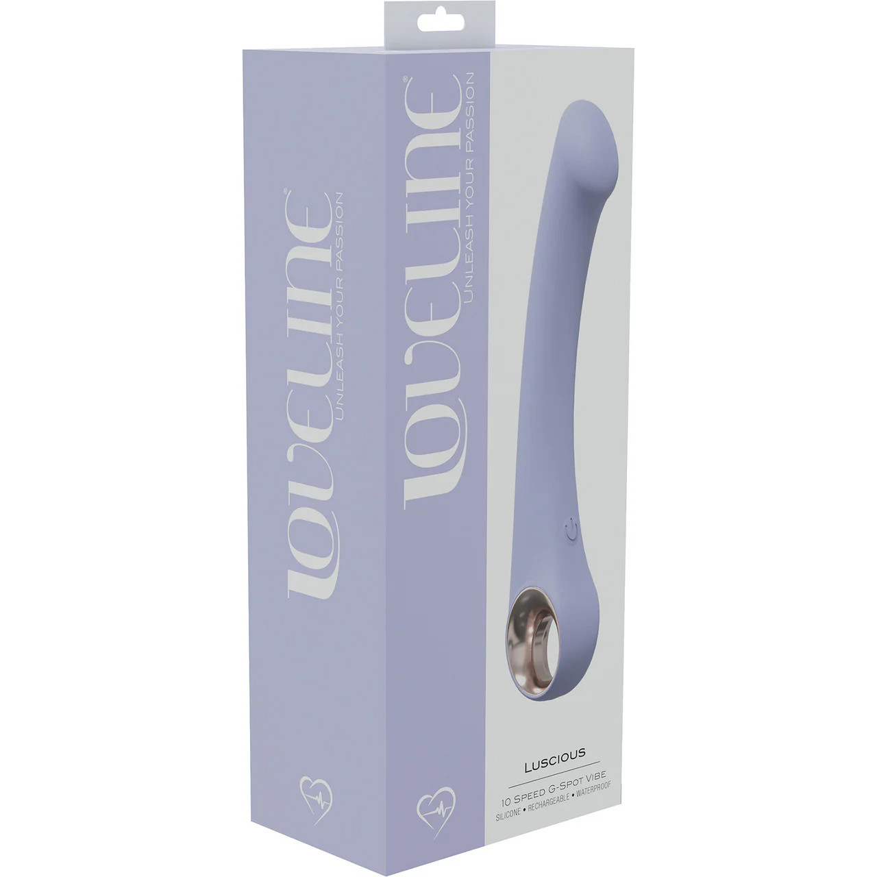 Loveline Luscious Rechargeable Waterproof Silicone G-Spot Vibrator - Lavender - Image 3