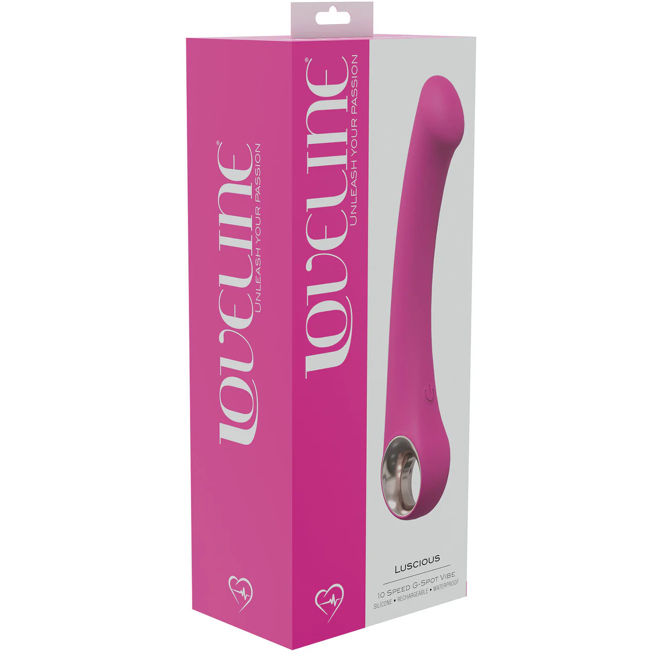 Loveline Luscious Rechargeable Waterproof Silicone G-Spot Vibrator - Pink - Image 3