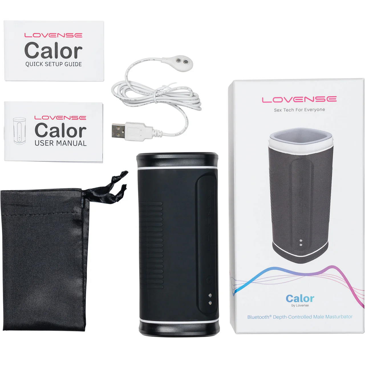 Lovense Calor Depth-Controlled App Compatible Heating & Vibrating Penis Masturbator - Image 4