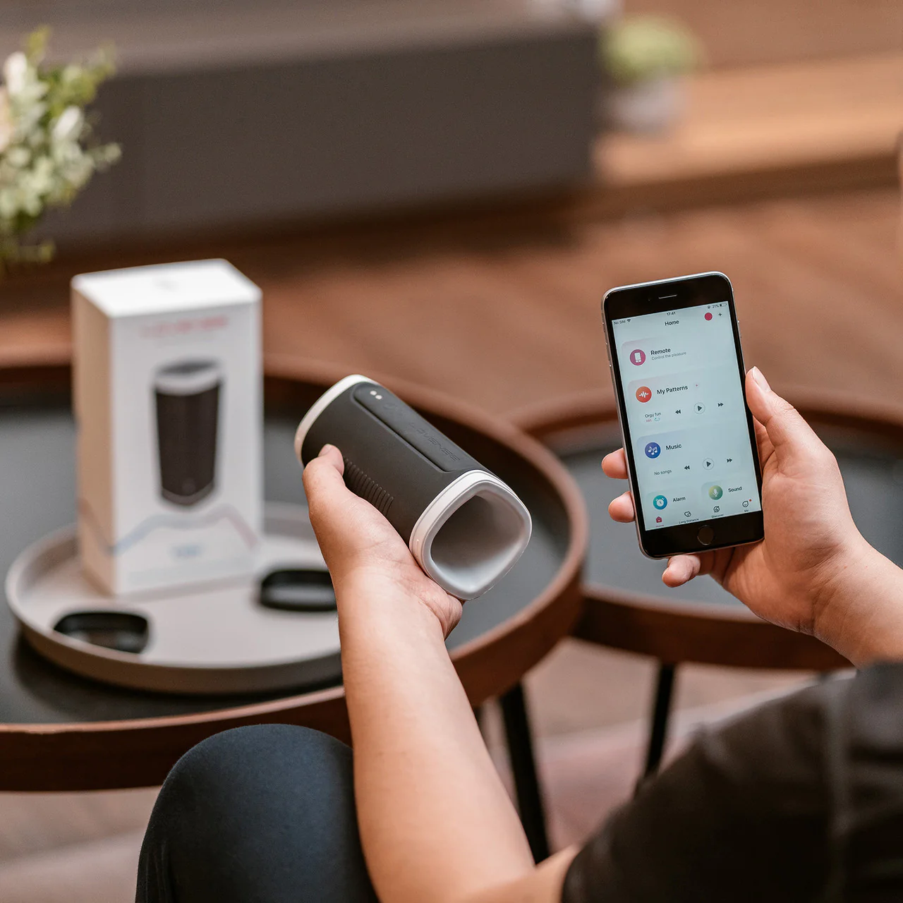 Lovense Calor Depth-Controlled App Compatible Heating & Vibrating Penis Masturbator - Image 6