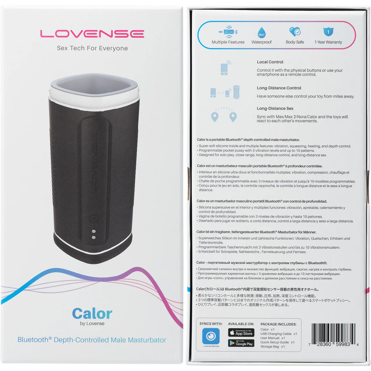 Lovense Calor Depth-Controlled App Compatible Heating & Vibrating Penis Masturbator - Image 9