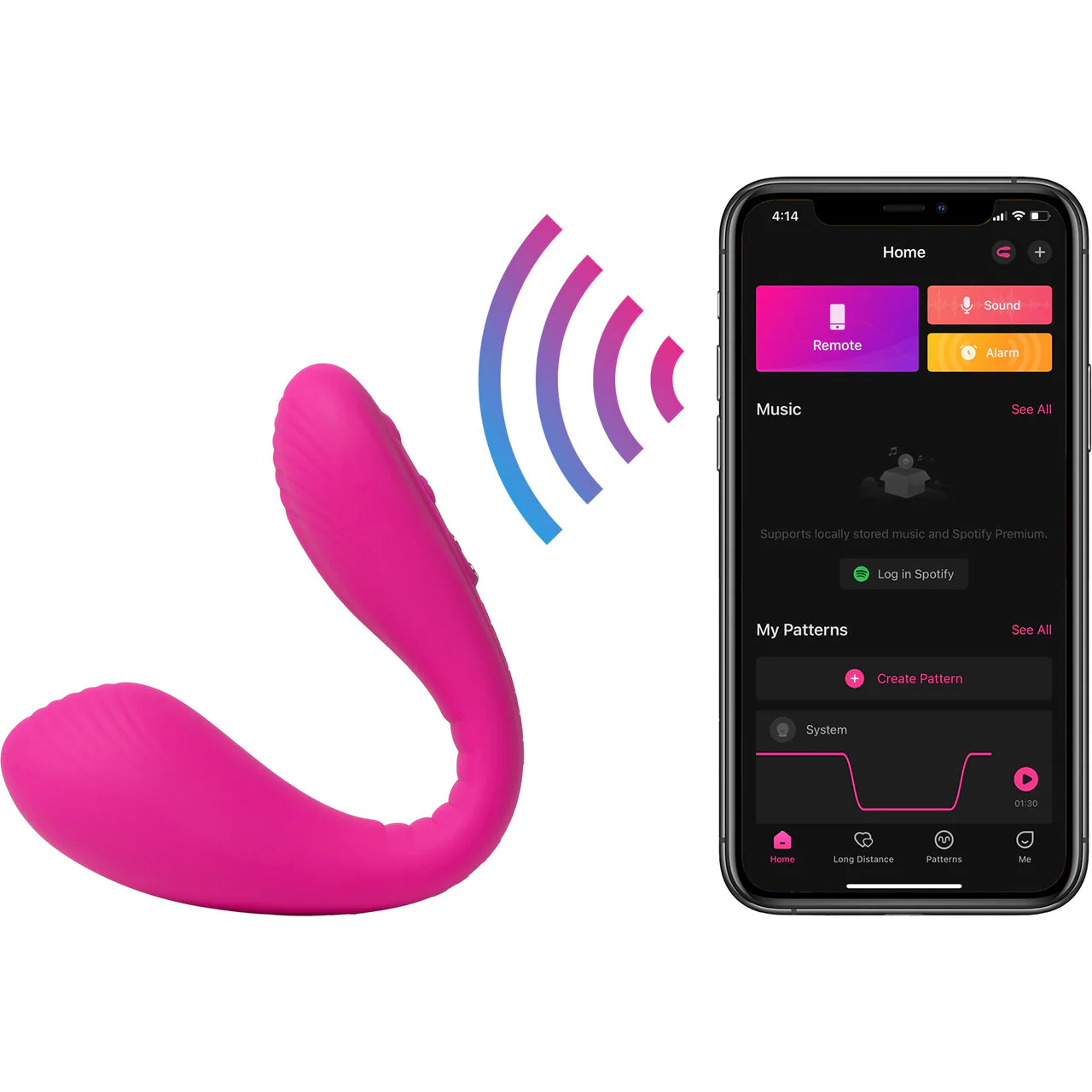 Lovense Dolce Bluetooth Remote Controlled Waterproof Silicone Dual Clit & G-Spot Vibrator - Image 3