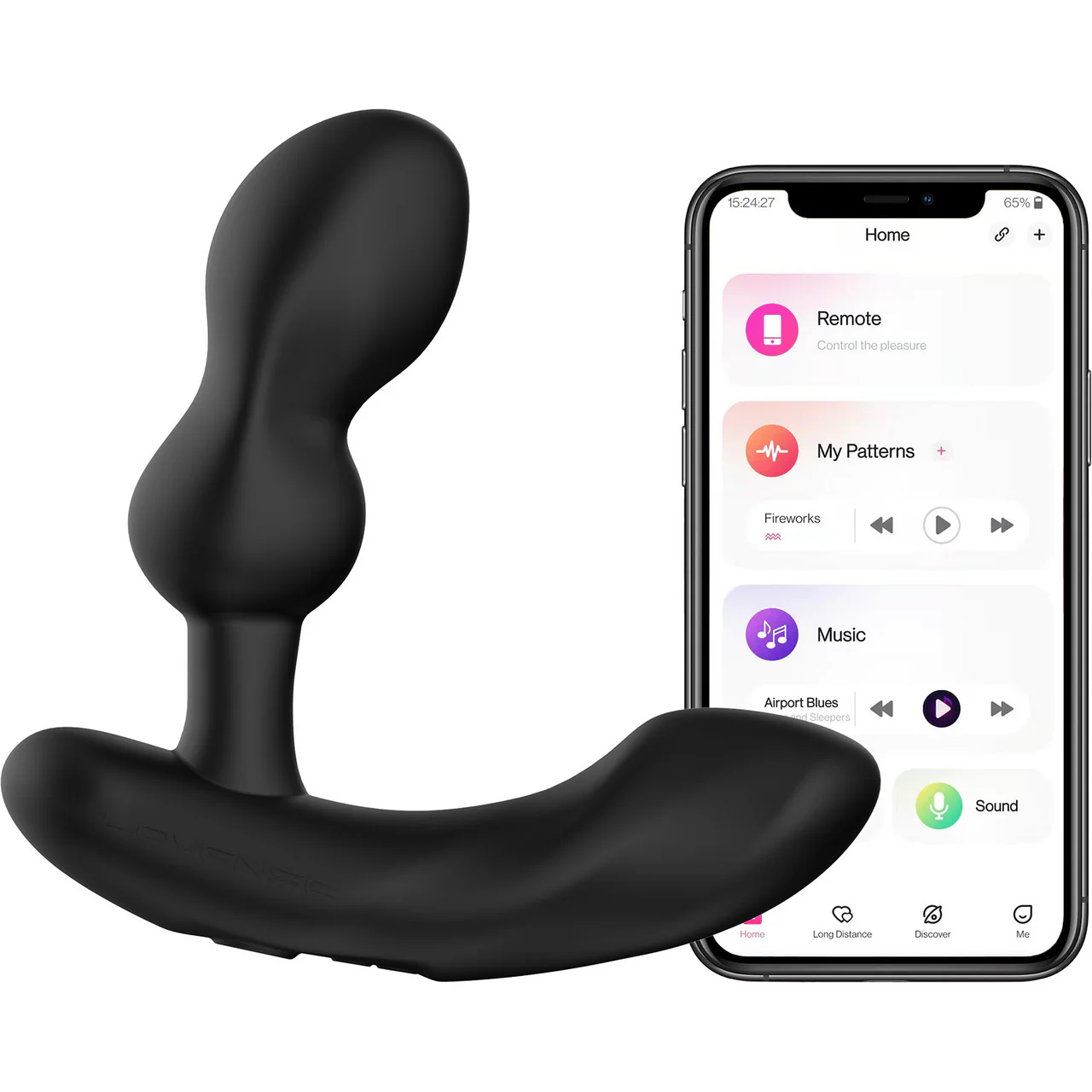 Lovense Edge 2 App Enabled Silicone Waterproof Rechargeable Prostate Massager - Image 4