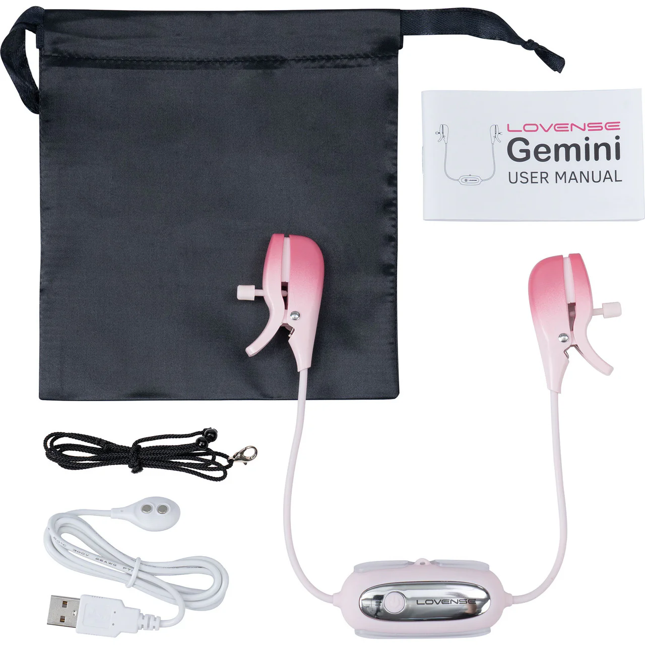 Lovense Gemini App Enabled Silicone Waterproof Rechargeable Vibrating Nipple Clamps - Image 7