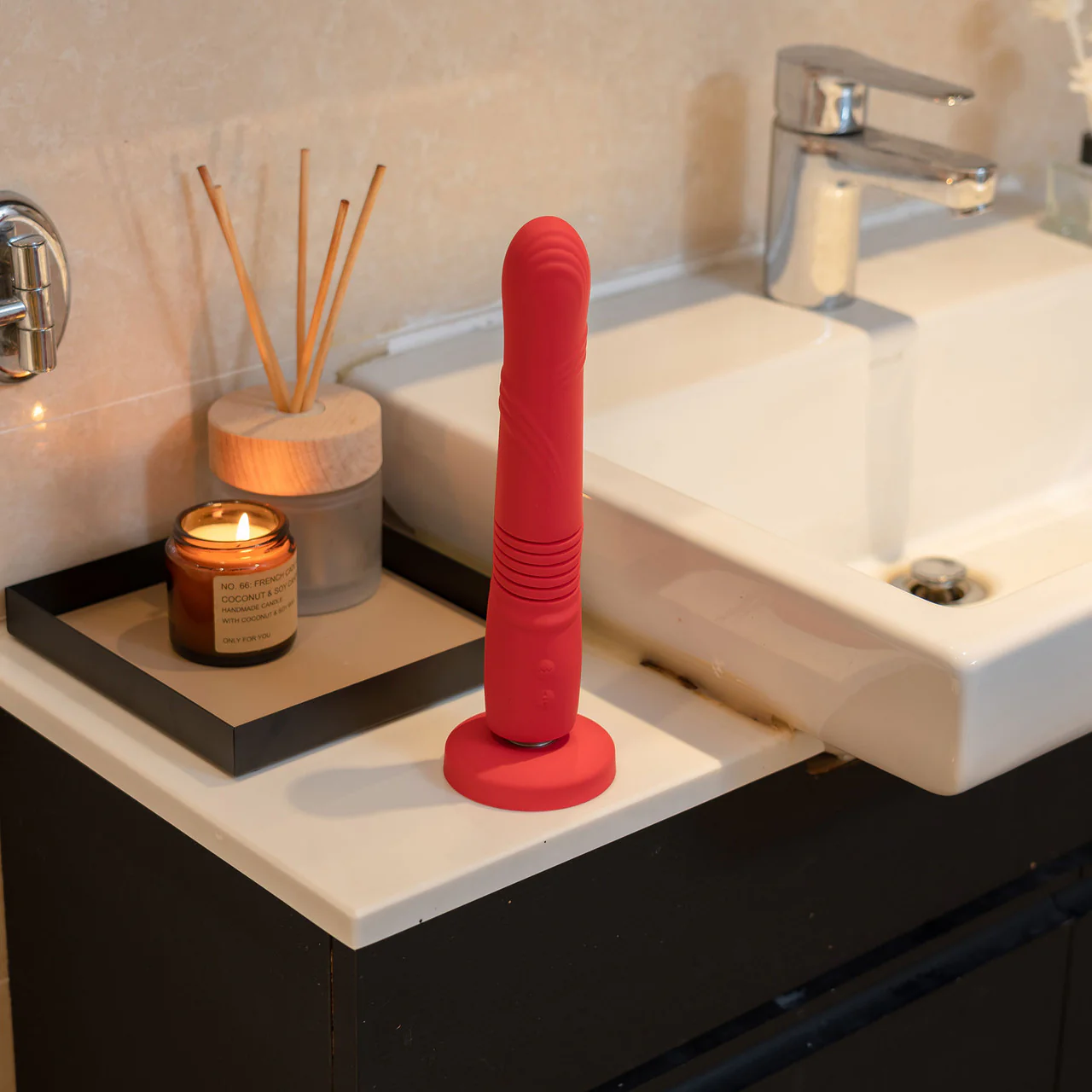Lovense Gravity App Enabled Silicone Waterproof Rechargeable Thrusting & Vibrating Dildo - Image 10