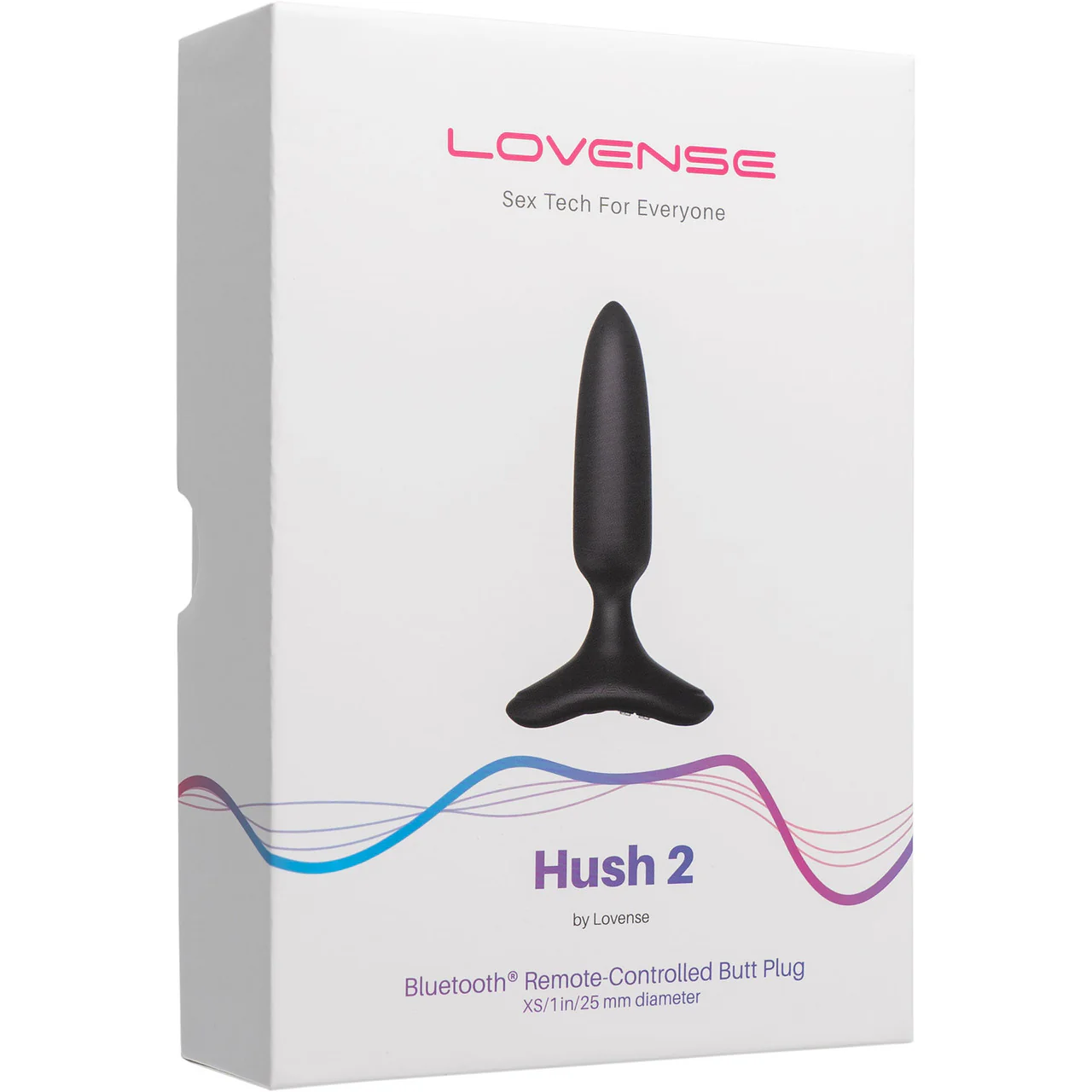 Lovense Hush 2 Extra Small App Enabled Silicone Waterproof Rechargeable Vibrating Butt Plug - Image 6