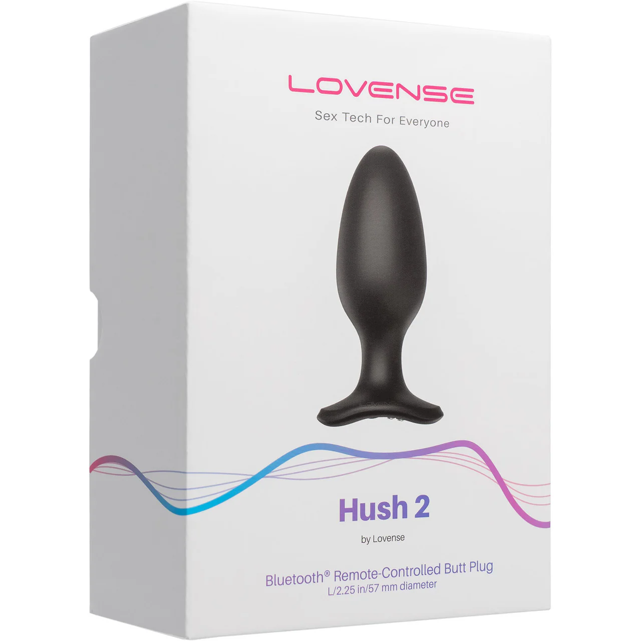 Lovense Hush 2 Large App Enabled Silicone Waterproof Rechargeable Vibrating Butt Plug - Image 6