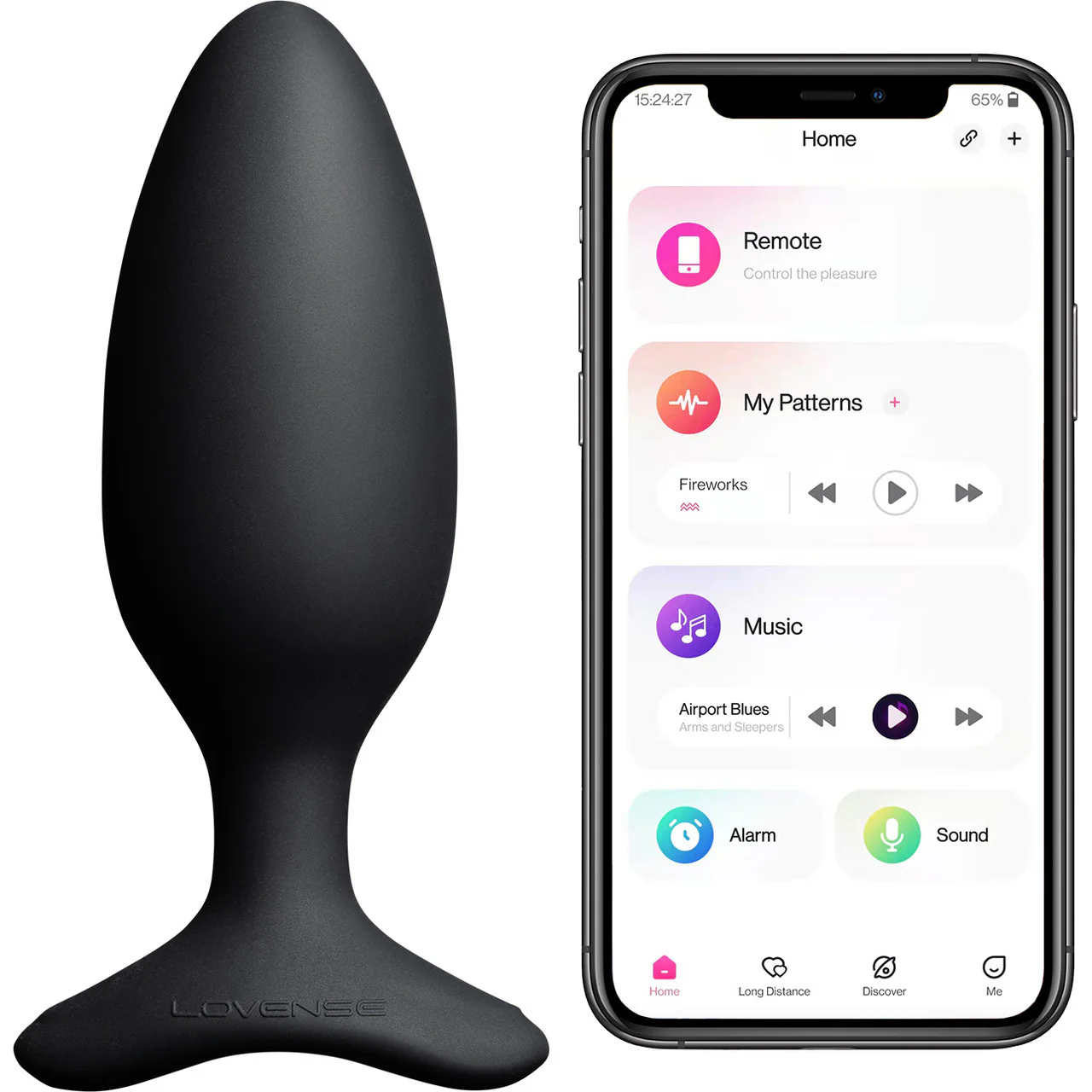 Lovense Hush 2 Medium App Enabled Silicone Waterproof Rechargeable Vibrating Butt Plug - Image 3