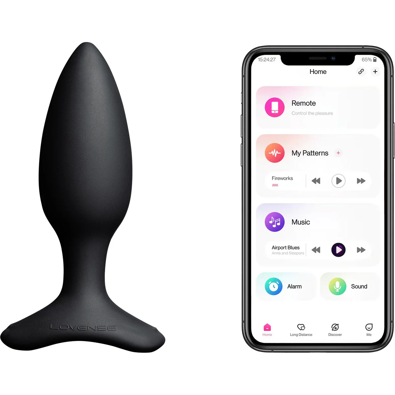 Lovense Hush 2 Small App Enabled Silicone Waterproof Rechargeable Vibrating Butt Plug - Image 4