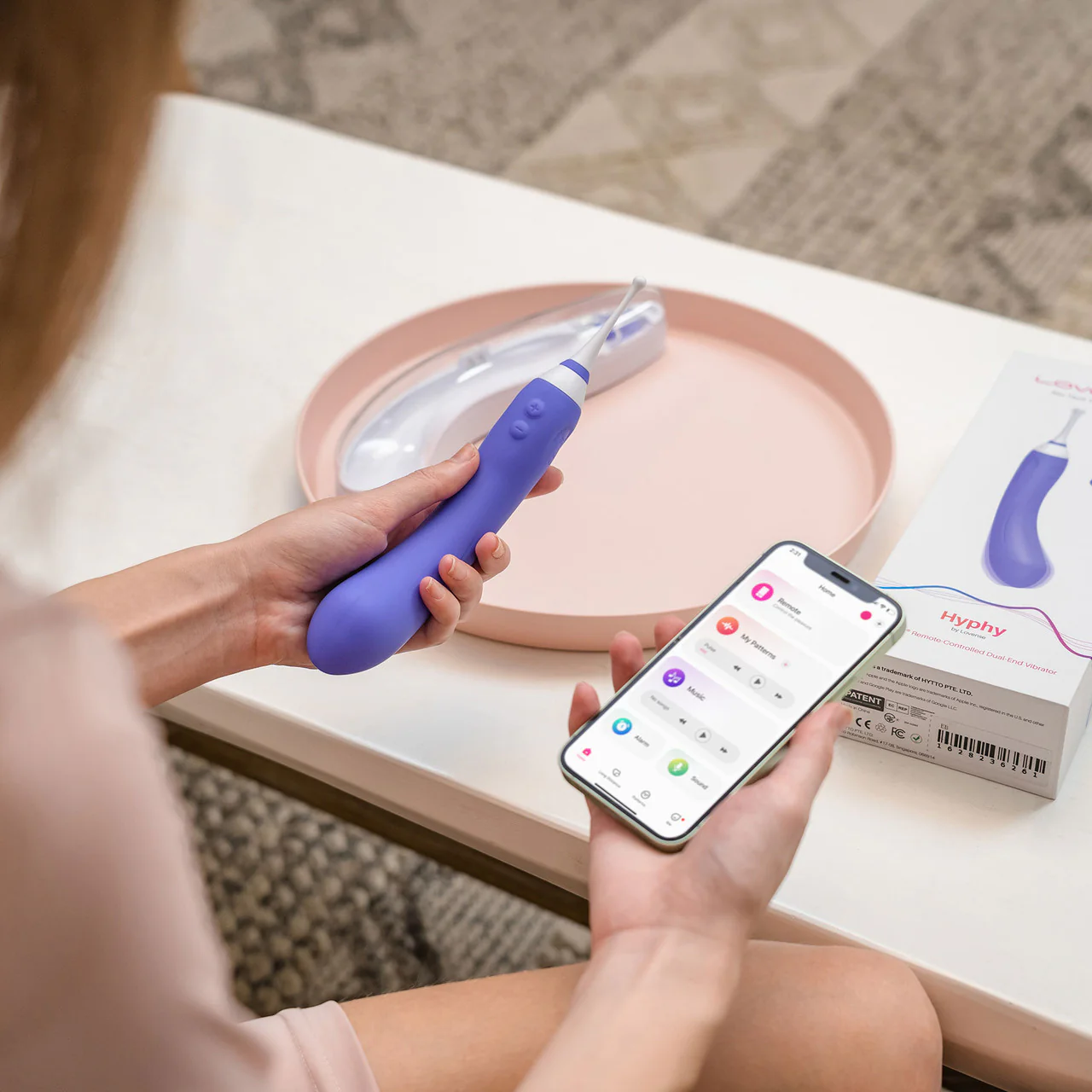 Lovense Hyphy Dual-End Clitoral & G-Spot App Compatible Waterproof Stimulator - Image 6