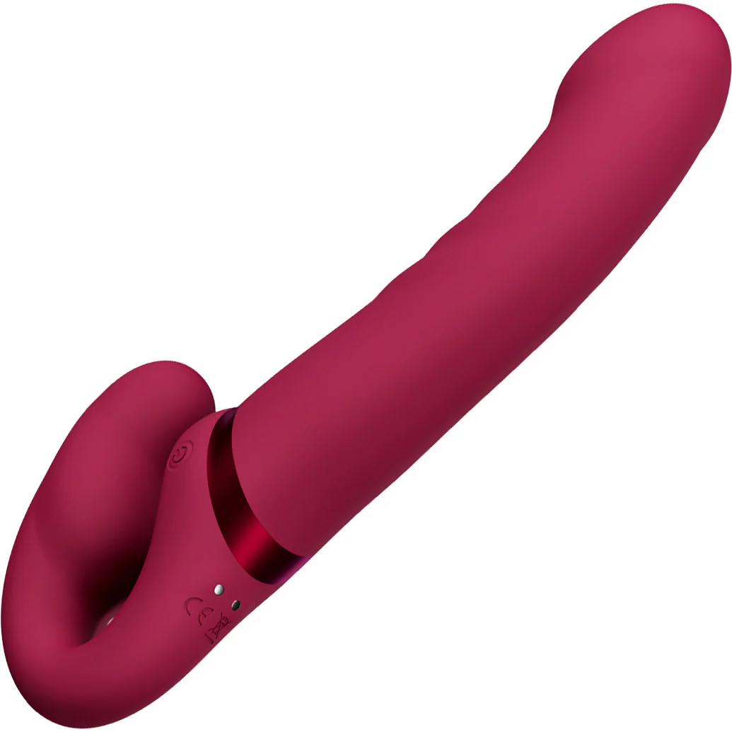 Lovense Lapis App Enabled Silicone Waterproof Rechargeable Double-Ended Vibrating Strapless Strap-On - Image 4