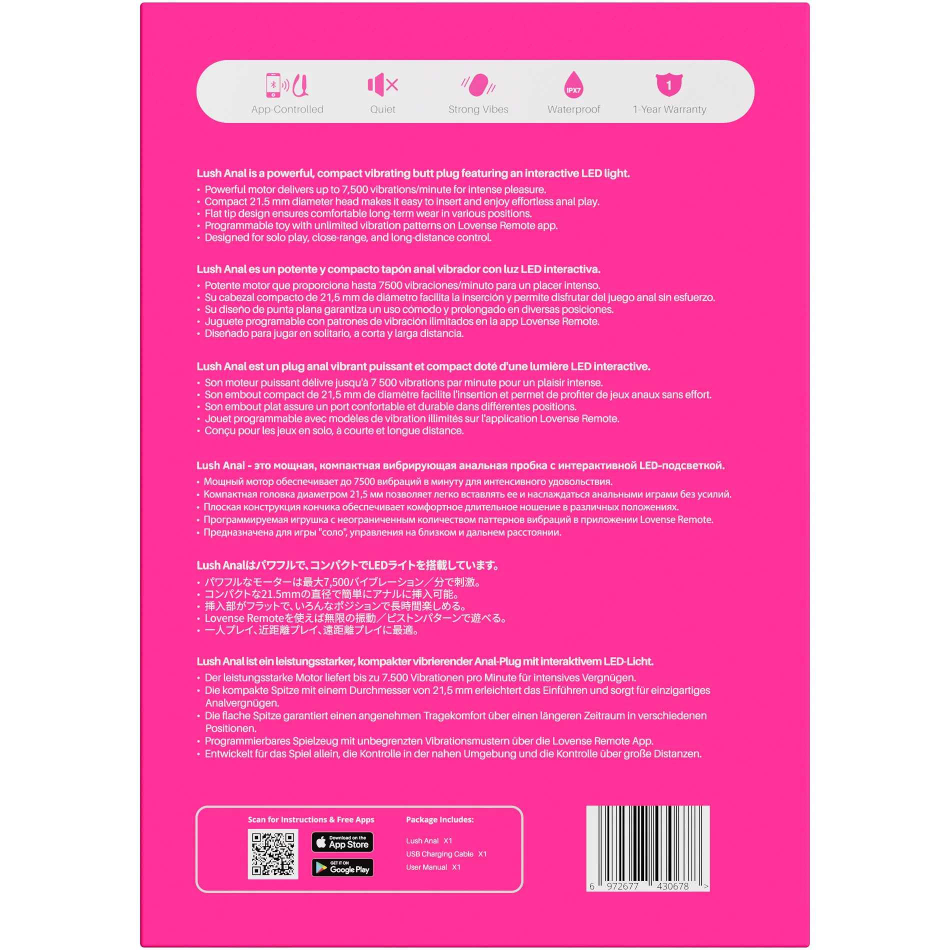 Lovense Lush Anal App Enabled Compact Anal Vibrator For Beginners - Image 10