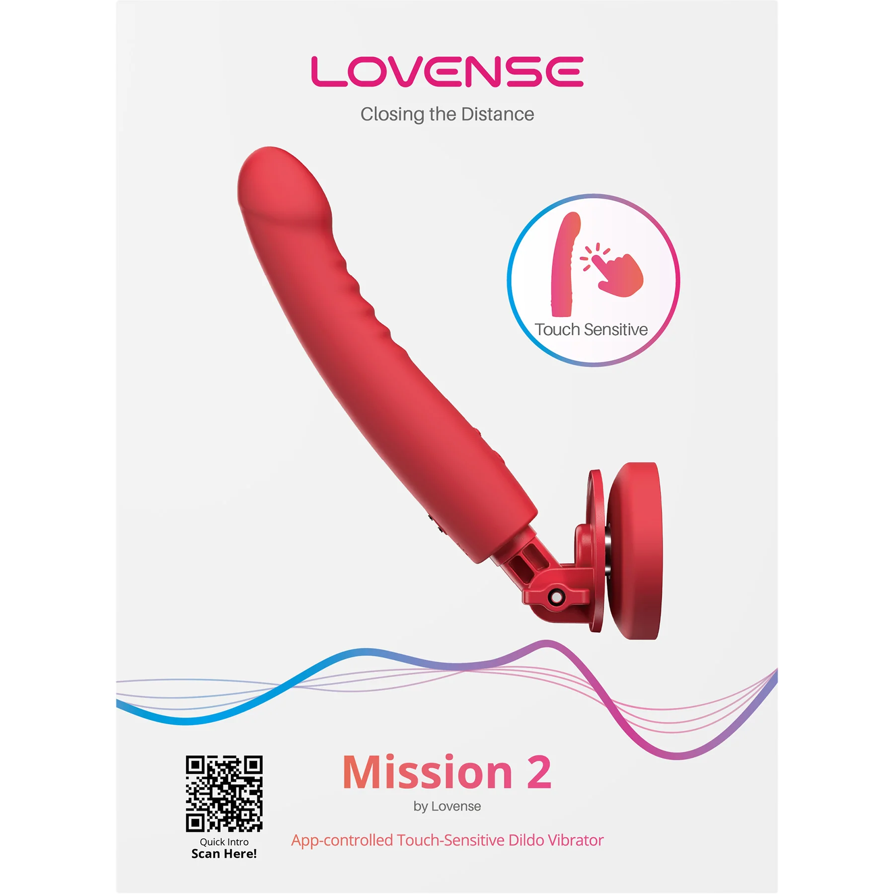 Lovense Mission 2 Touch Sensitive Silicone Rechargeable Vibrator - Image 7