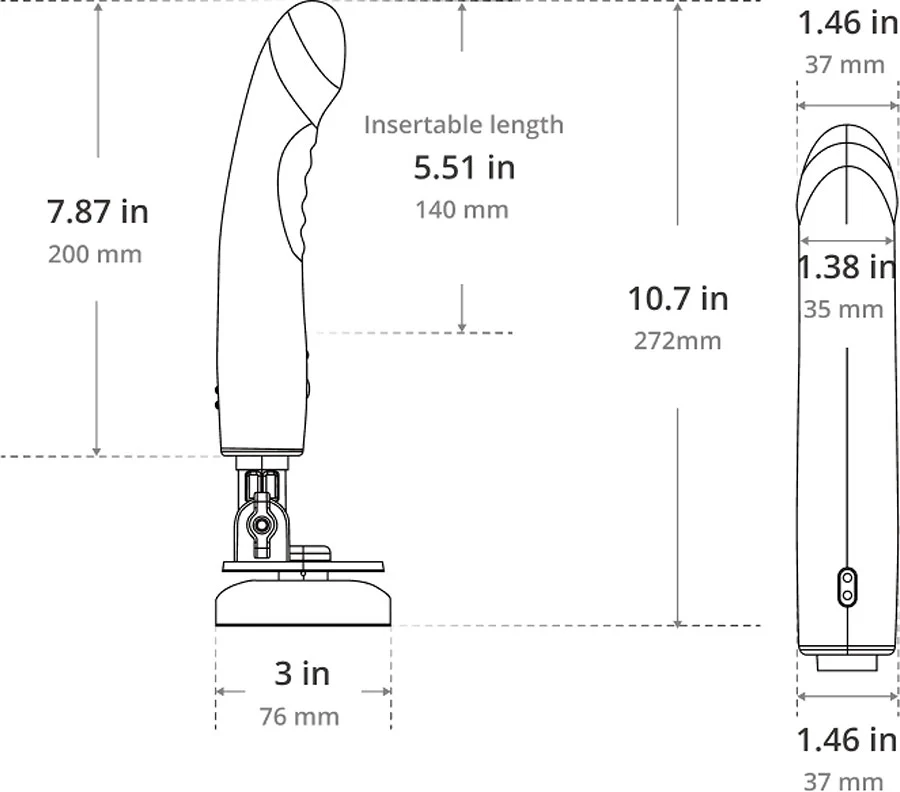Lovense Mission 2 Touch Sensitive Silicone Rechargeable Vibrator - Image 9