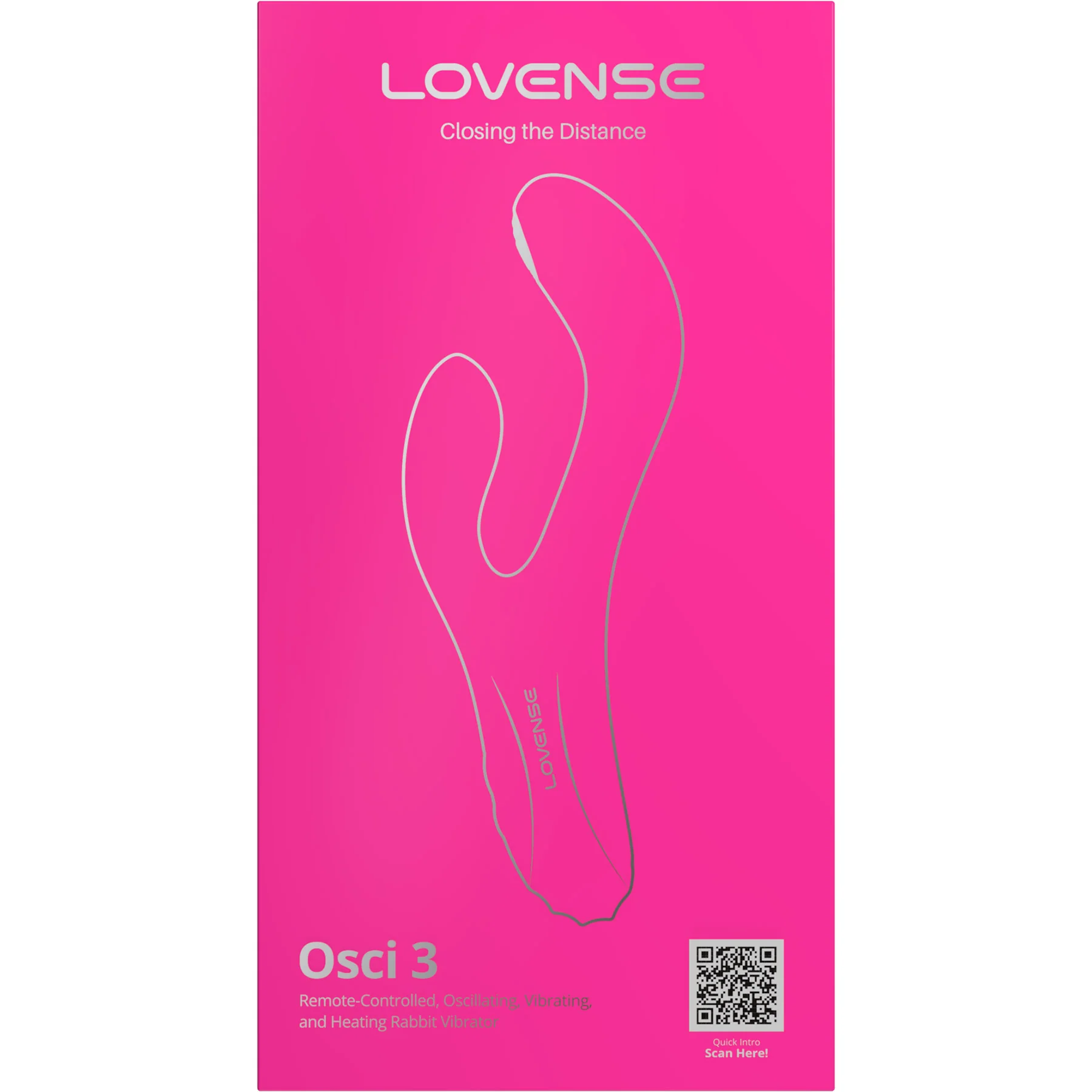 Lovense OSCI 3 App Enabled Silicone Dual Stimulation Rabbit Style Vibrator - Image 5