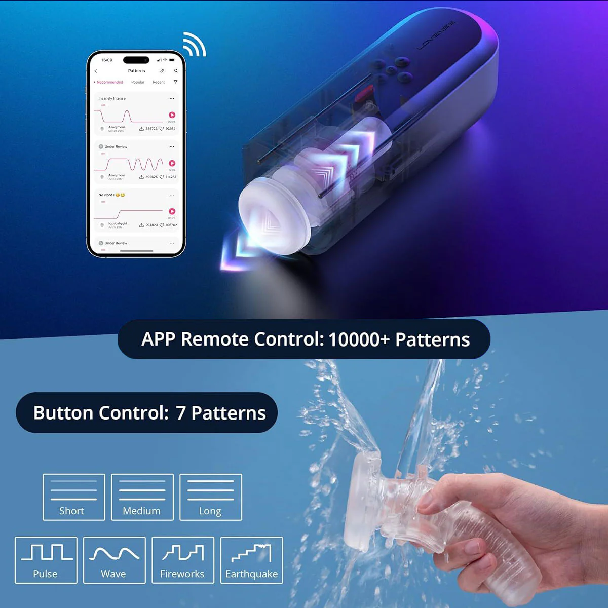 Lovense Solace App Controlled Automatic Thrusting Penis Masturbator - Image 5