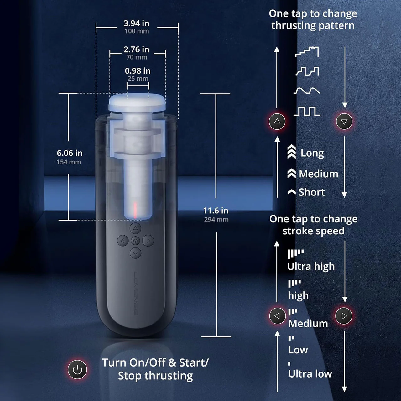 Lovense Solace App Controlled Automatic Thrusting Penis Masturbator - Image 8