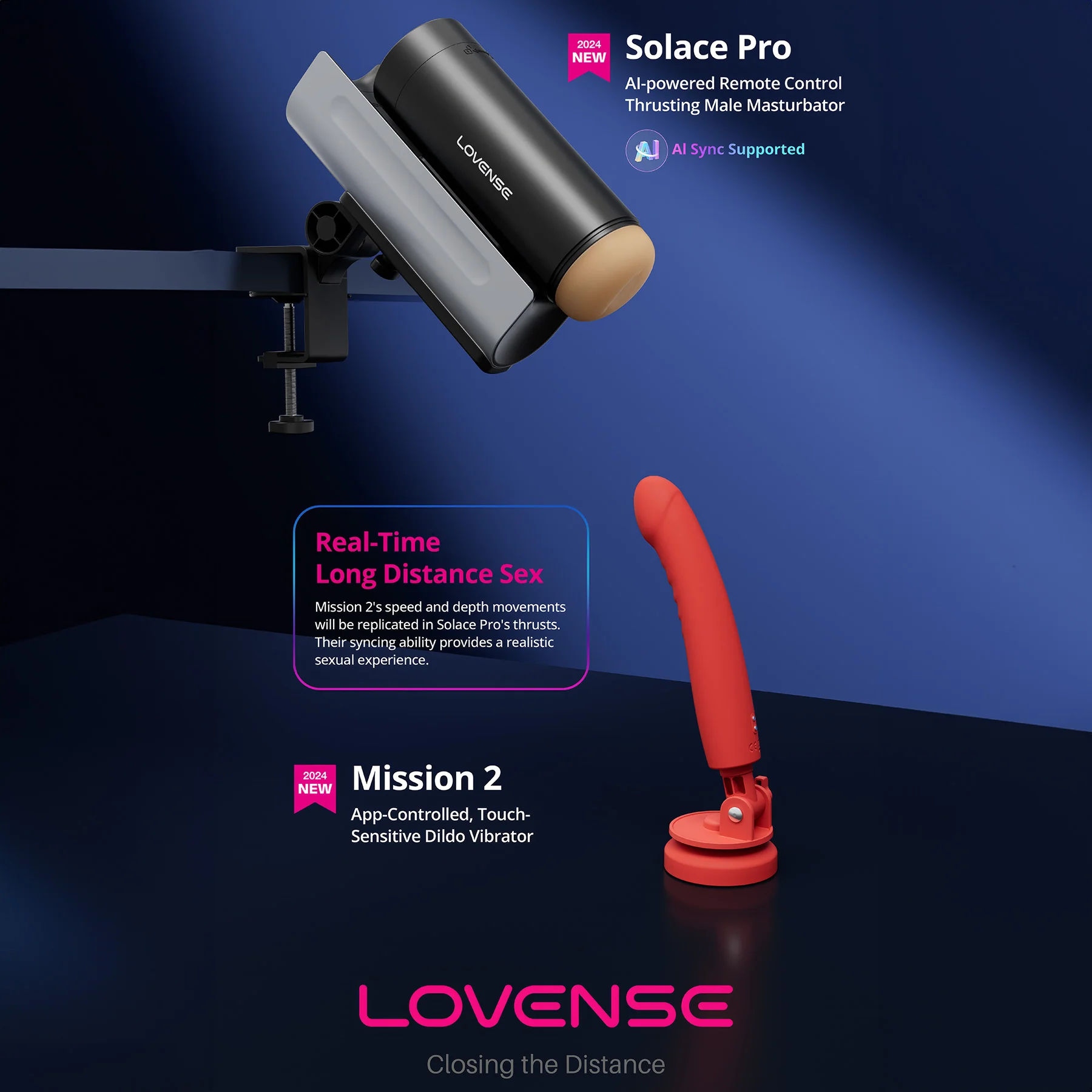 Lovense Solace Pro AI Powered Remote Control Thrusting Penis Masturbator - Image 15