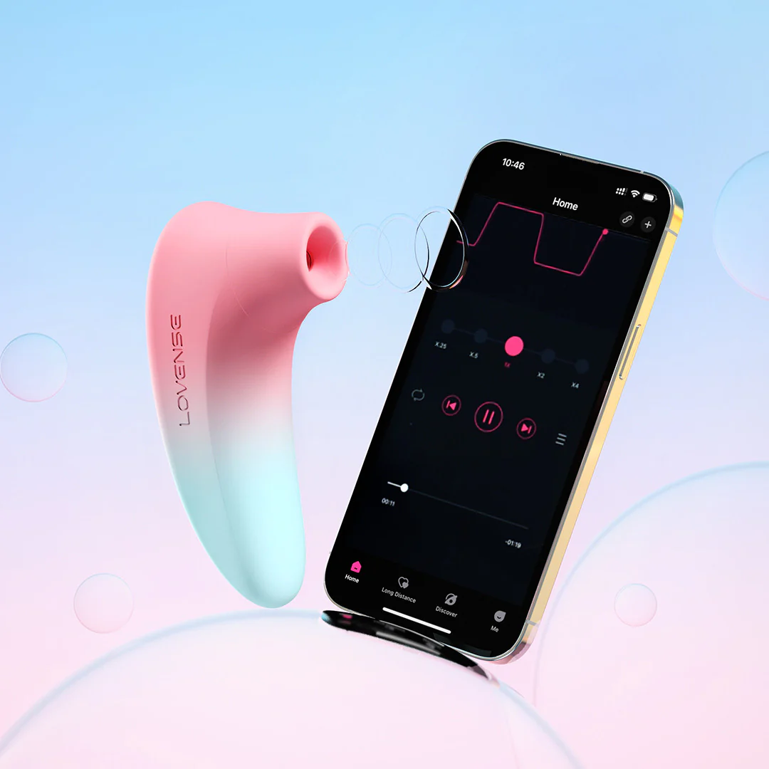 Lovense Tenera 2 Rechargeable Waterproof Silicone App Enabled Pressure Wave Clitoral Stimulator - Image 10