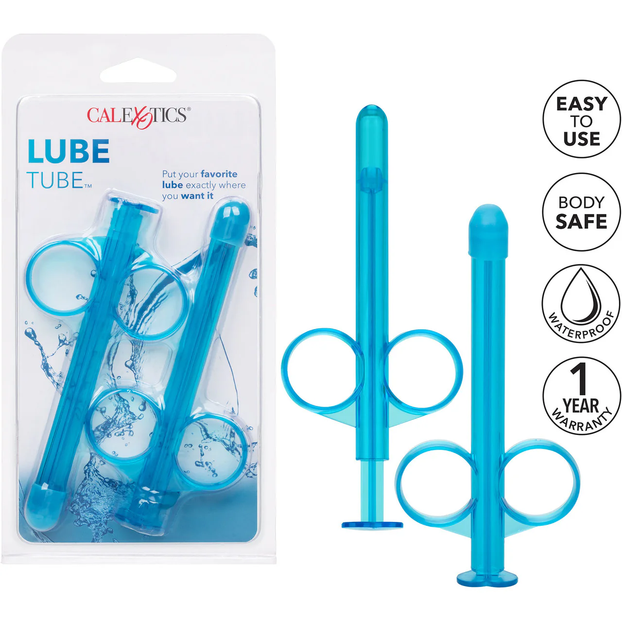 Lube Tube Lubricant Applicator, Set Of 2 By CalExotics - Blue - Image 6