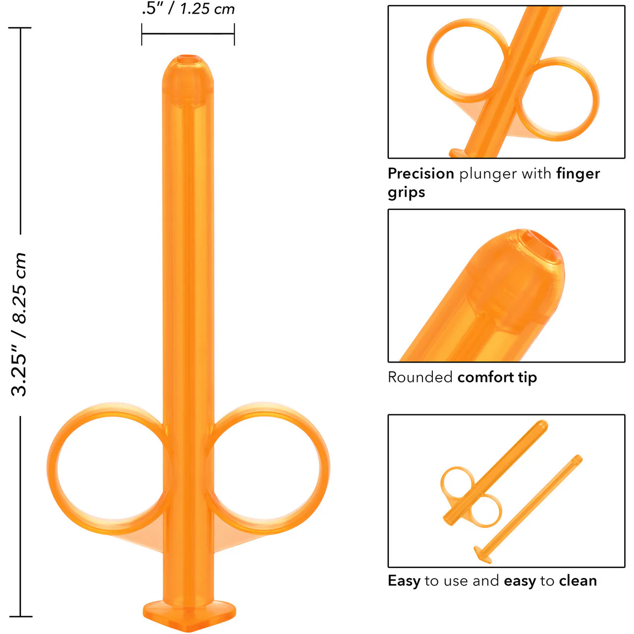 Lube Tube Lubricant Applicator, Set Of 2 By CalExotics - Orange - Image 5