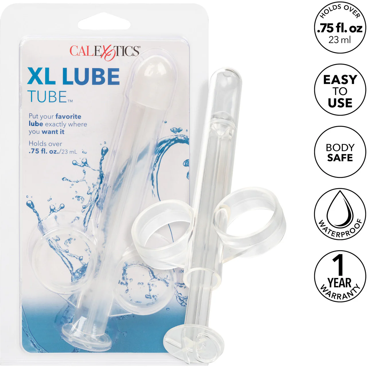 Lube Tube XL Lubricant Applicator By CalExotics - Clear - Image 11
