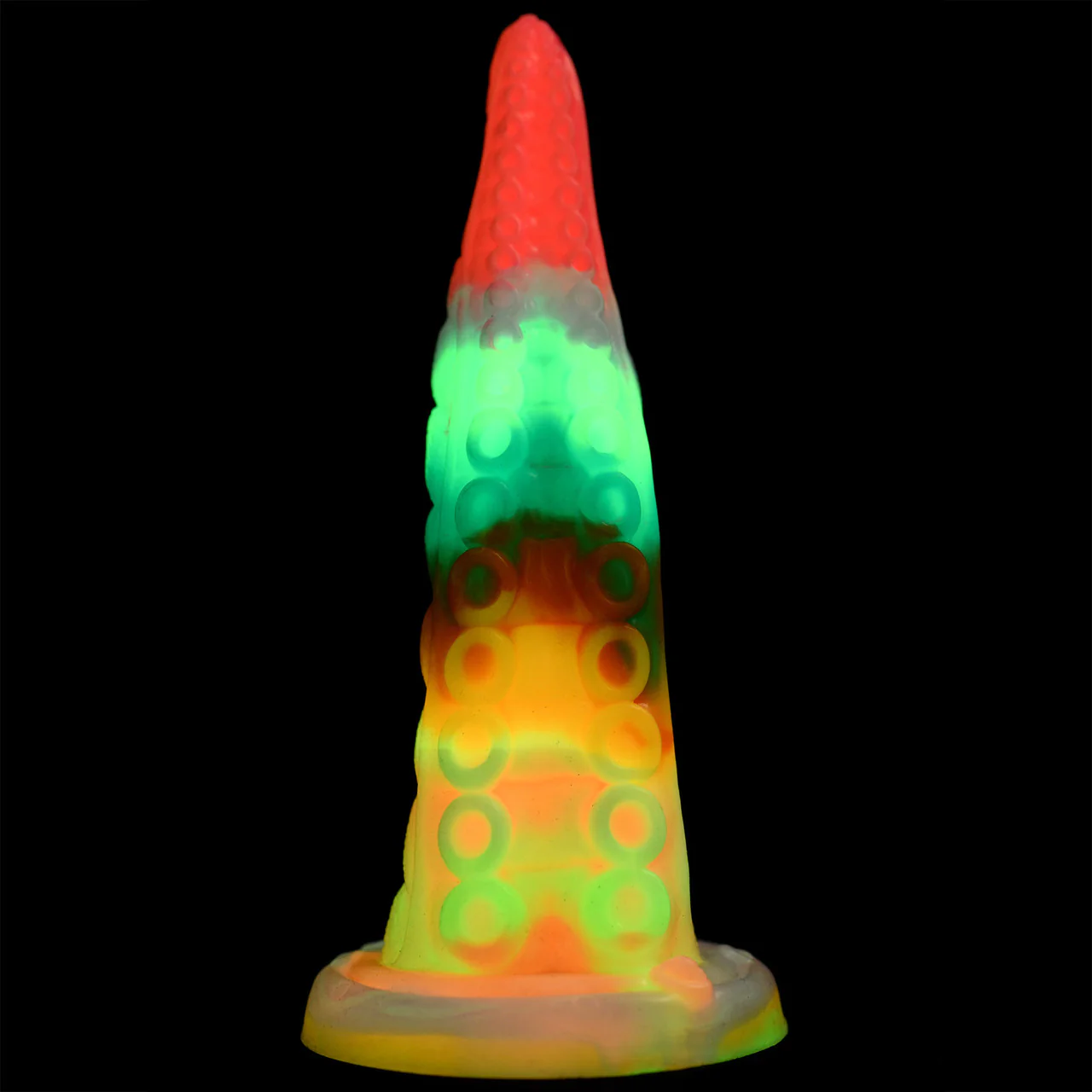 Luminoctopus 7.25" Glow In The Dark Tentacle Silicone Suction Cup Dildo By Creature Cocks - Image 10