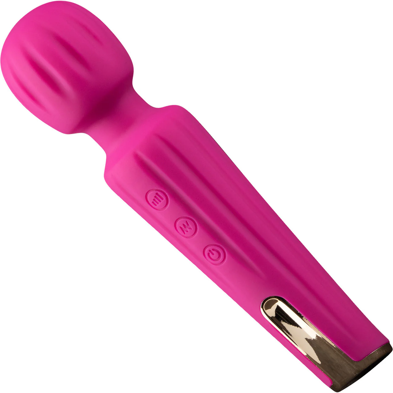 Lush Allana Rechargeable Silicone Wand Style Vibrator By Blush - Magenta - Image 2