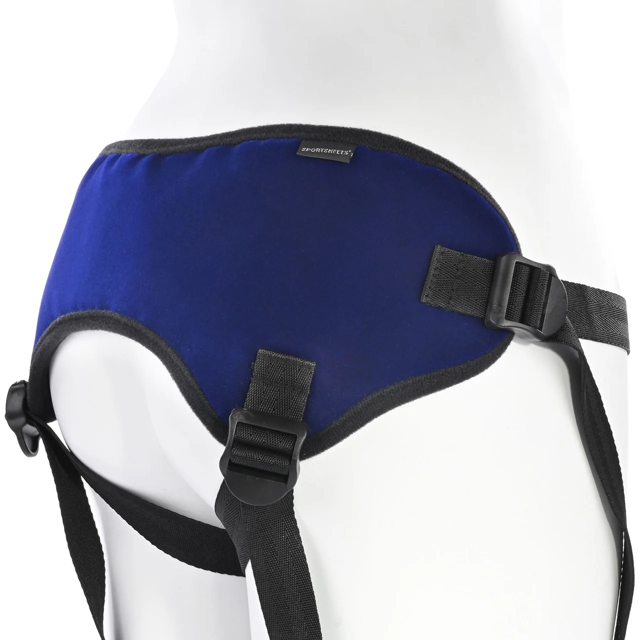 Lush Strap On Harness By Sportsheets - Blue, Fits Hips up to 60" - Image 3